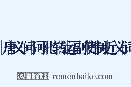 唐义问河北转运副使制近义词是什么意思的图片